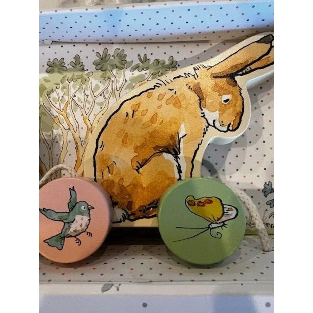 Guess How Much I Love You Wood Bunny Pull Toy Gift for Babies & Toddlers NIB